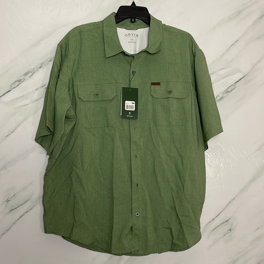Orvis tech shirt size xxl green